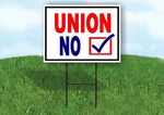 Union No Blue Check Box Yard Sign With Stand Lawn. Fixed Price $19.99.