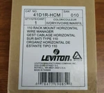 Leviton 41D1R-HCM 110 Rack Mount Horizontal Wire Manager New. Fixed Price $19.95.