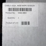 Hp 5066-0802 Cable Assy, Web Wipe Sensor *brand New*. Fixed Price $44.00.