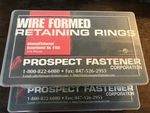 X216 Wire Formed Retaining Rings Internal/external Asmt E100 Prospect Fastener. Fixed Price $37.49.