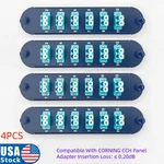 4PCS Fiber Optical Adapter Panel 6 Lc Duplex OM3 OM4 For Corning CCH-CP12-E4. Fixed Price $47.75.