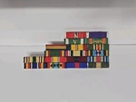 Vintage U.s. Military Rack I8 Ribbons With Devices Awards Display. Fixed Price $74.95.