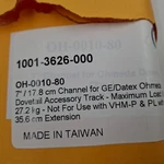 Gcx 7" Channel For Ge/datex Dovetail Accessory Track OH-0010-80 1001-3626-000. Fixed Price $20.39.