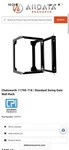 Cpi Swing Gate Wall Mount Rack, Black 19WX24D. Fixed Price $200.00.