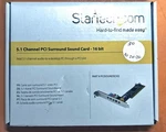 Startech 5.1-CHANNEL Surround Card New PCISOUND5CH2. Fixed Price $9.99.