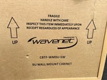 Wavenet 9U Wall Mount Cabinet Plexiglass Front 21" Fan For 19" Racks. Fixed Price $145.00.