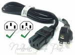 Cisco CAB-9K12A-NA Ac Power Cord 8FT 16AWG Nema 5-15P To Iec C15 Notched 3-PRONG. Fixed Price $12.79.