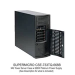 Supermicro CSE-733TQ-668B Mid-tower Eatx Matx Front Io Hdd Usb 668W 80+ Psu. Fixed Price $520.55.
