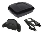 Chopped Trunk W/ King Backrest Pad & 2-UP Mount Rack 14-25 Touring Rk Glides. Fixed Price $478.99.