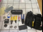 Leviton 49800-FTK Fast Cure Fiber Optic Microscope Tool Kit Pliers Crimps Cutter. Fixed Price $375.00.