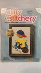 1990 Jiffy Stitchery Kit Crewel Embroidery Needlepoint Butch Slingshot Wool Nip. Fixed Price $16.50.