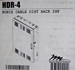 Middle Atlantic HDR-4 Horizontal Cable Distribution Rack 24W X 36H 7.5D 2SP. Fixed Price $369.95.