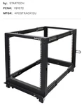 Startech 12U Adjustable Depth Open Frame 4 Post Server Rack W/ Casters. Fixed Price $219.00.