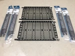 Lot Of 6 Middle Atlantic Lever Lock Vertical Panel Channel 21"X10". Fixed Price $55.00.