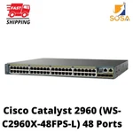 Cisco Catalyst (WS-C2960X-48FPS-L) Ports Rack Mountable Switch. Fixed Price $149.99.