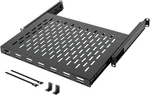 Adjustable 1U Sliding Rack Shelf, Vented, 110LBS Capacity, Black. Fixed Price $65.99.