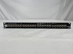 Leviton Cat 5E Flat Universal Patch Panel 24-PORT, Cable Management Bar. Fixed Price $29.99.