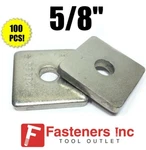 (4603S1) P1964 5/8" Stainless Steel Square Washers For Unistrut Channel (100 Bx). Fixed Price $191.55.