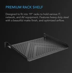 Infinity AC-RTA5 14" Vented Cantilever 1U Rack Shelf Black. Fixed Price $30.00.