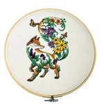 Wall Hanging Embroidered Fox Butterfly Floral Art Wood Hoop 10.5" Handmade New. Fixed Price $38.00.