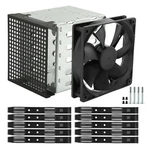 Hard Drive Cage, Stainless Steel Rack With Cooling Fan, 5.25" To 5.... Fixed Price $40.77.