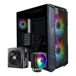 Cooler Master Haf 500 High Airflow Mid-tower Atx Case, Power Supply, Fan Black. Fixed Price $219.63.