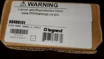 New OR-60400131 Ortronics 5 Ring Horizontal Distribution Panel, 1RU, Black. Fixed Price $29.00.