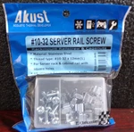 Akust SK00-0046-AKS #10-32 Server Rack Mounting Screw With Cage Nut 15 Sets (g). Fixed Price $10.00.