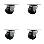 Service Brand Replacement Set For Startech Casters RKCASTER2. Fixed Price $64.08.