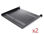 Lot Of 2 New Startech CABSHELF116V 1U Vented Cantilever 16" Depth 44LB Max. Fixed Price $44.99.