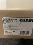 Belden Revconnect Modular Patch Panel 24-PORT Black RVMRPPF1U24BK. Fixed Price $38.00.