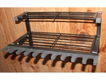 Hyskore 10 Gun Rack And Shelf Unit Metal Frame With Foam Padding Black. Fixed Price $40.49.