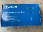 New Open Box Planar AS2 Adjustable Dual 15" 24" Monitor Stand 997-5253-00. Fixed Price $49.00.