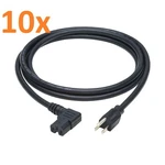 Lot Of (10) Hp Power Cord C15 Nema 5-15P 8 Ft 125V 13A For Cisco Keysight. Fixed Price $39.99.