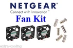 Netgear GS748T Kit. 3X Quiet Replacement Fans, Brand New. Fixed Price $44.95.