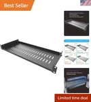 8" Deep 1U Rack Mount Shelf - Versatile Metal Solution For Networking Gear. Fixed Price $33.24.