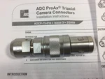 Adc Proax Triaxial Camera Connectors ATCP-C12. Fixed Price $150.00.