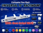 12TH Gen Intel Nuc 19" 1U Rackmount - Universal Mix With Other Devices. Fixed Price $39.99.