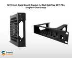 1U 19-INCH Mount Bracket For Dell Optiplex Mff Pcs Single Dual Setup. Fixed Price $39.99.