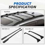 Roof Rack Cross Bar + Side Rail For 2018-2026 Honda Odyssey Luggage Carrier. Fixed Price $163.90.
