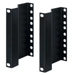 Lowell Manufacturing RRB-3 3U Recessing Brackets, Pair, Black. Fixed Price $63.48.