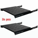 Pack 1U Sliding Rack Shelf 19" Post Adjustable 15-24" Deep. Fixed Price $75.00.