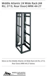 Middle Atlantic Products WRK-44-27 Gangable Enclosure Fnfp. Fixed Price $650.00.
