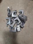(qty 10) Steel City 500-SC 1/4" Galvanized Malleable Iron Beam Clamp Nos. Fixed Price $20.00.