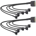 Sata To Fan Splitter Adapter Power Cable 15 Pin X 3 / 4 12V Pc. Fixed Price $7.00.