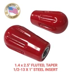 2.5" Fluted Tapered Knobs, 1/2-13 Steel Thread 1.25 Deep. Pack. Fixed Price $14.00.