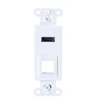 Hdmi Pass Through Decorative Wall Plate Insert With Keystone WHITE-C2G. Fixed Price $57.99.