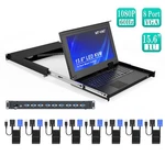 Mt-viki Rackmount Kvm 15.6" Lcd Console 8 Port Vga 1U For Server Data Center It. Fixed Price $512.04.