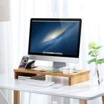 Songmics Black Monitor Stand Organizer LLD201H 60X30.2X8.5CM Brown Fixed. Fixed Price $38.03.
