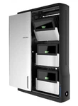 Ergotron ZIP12 Charging Wall Cabinet, Mountable, Up To In, Black/silver. Fixed Price $1000.00.